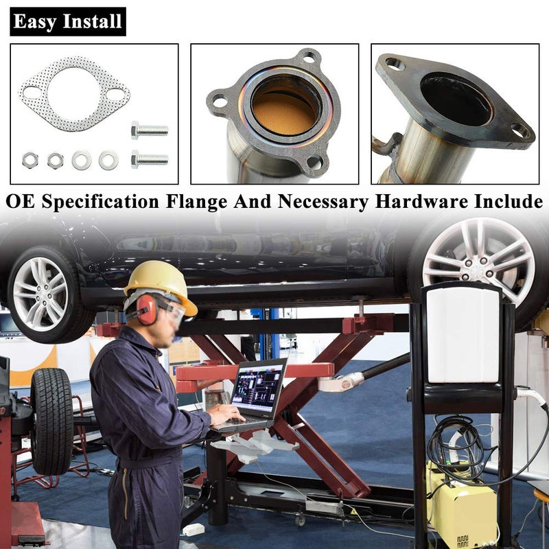 MAYASAF محول حفاز MAYASAF [للنماذج 2.4L فقط] لشيفروليه 2010-14 إكوينوكس LS/LT/LTZ، 2012-15 كابتيفا سبورت LS/LT/LTZ، لجيمس 2010-14 تيرين دينالي/SLE/SLT، متوافق مع وكالة حماية البيئة - Image 3